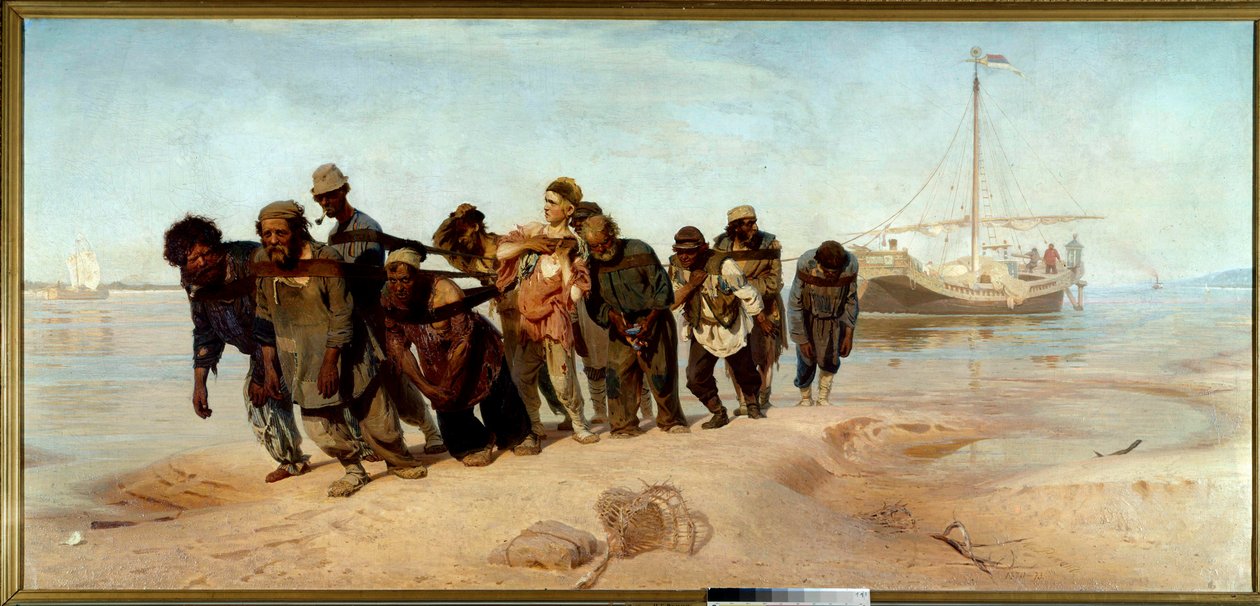 The Boatmen of the Volga by Ilya Efimovich Repin