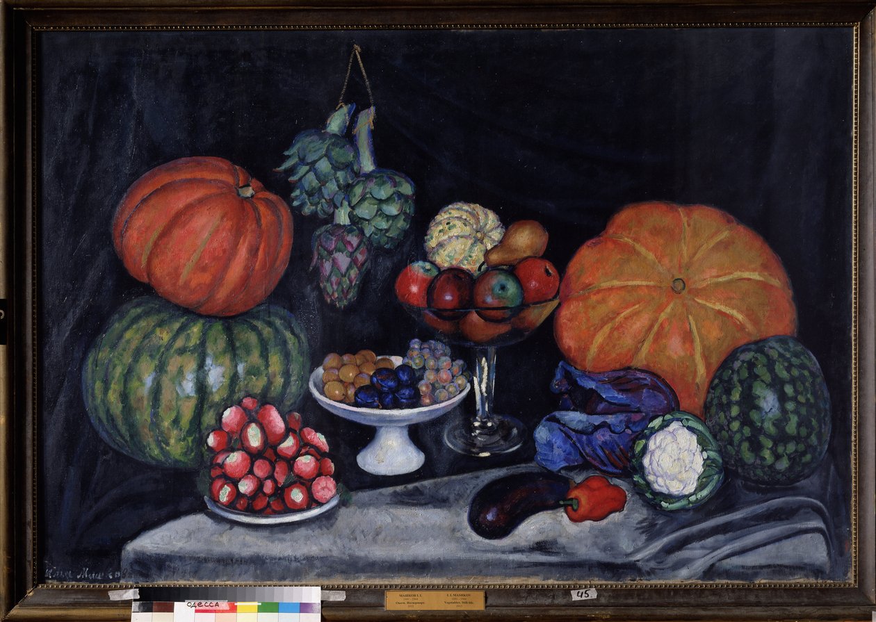 Vegetables. Still Life by Ilya Ivanovich Mashkov