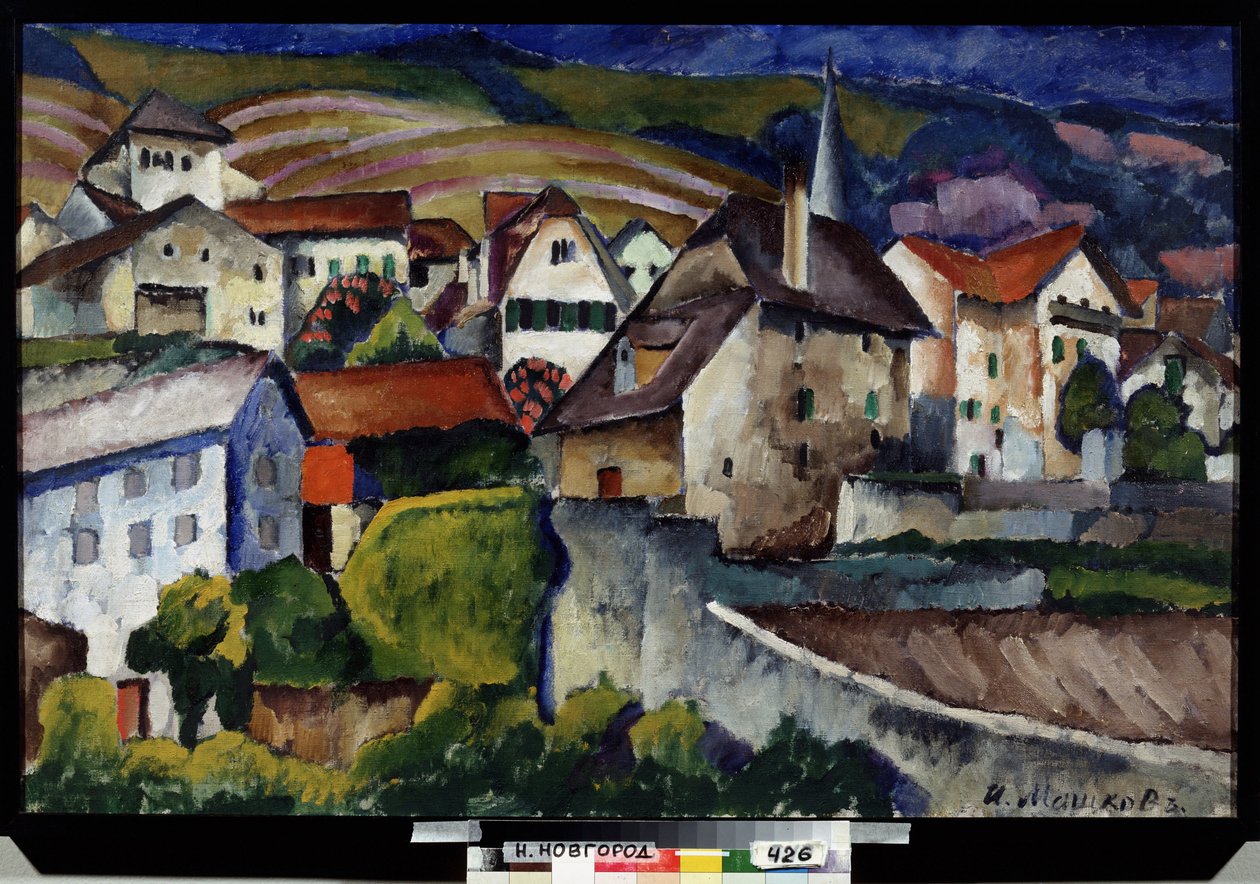 A Little Town in Switzerland by Ilya Ivanovich Mashkov