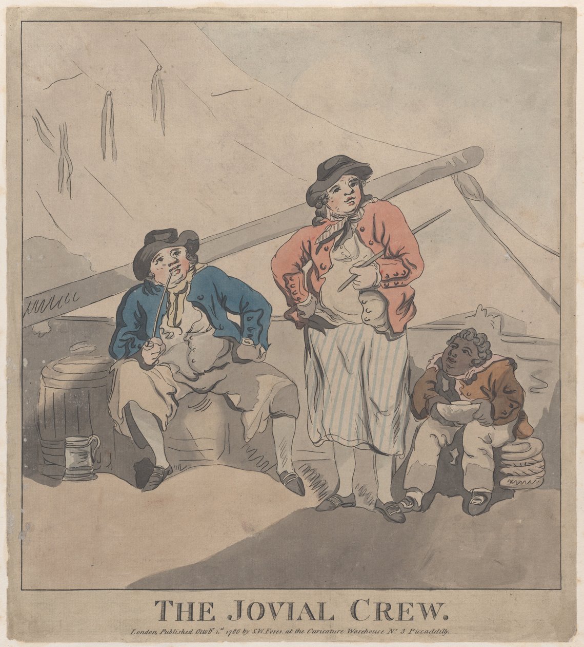 The Jovial Crew, October 1, 1786 by Imitator of Thomas Rowlandson.