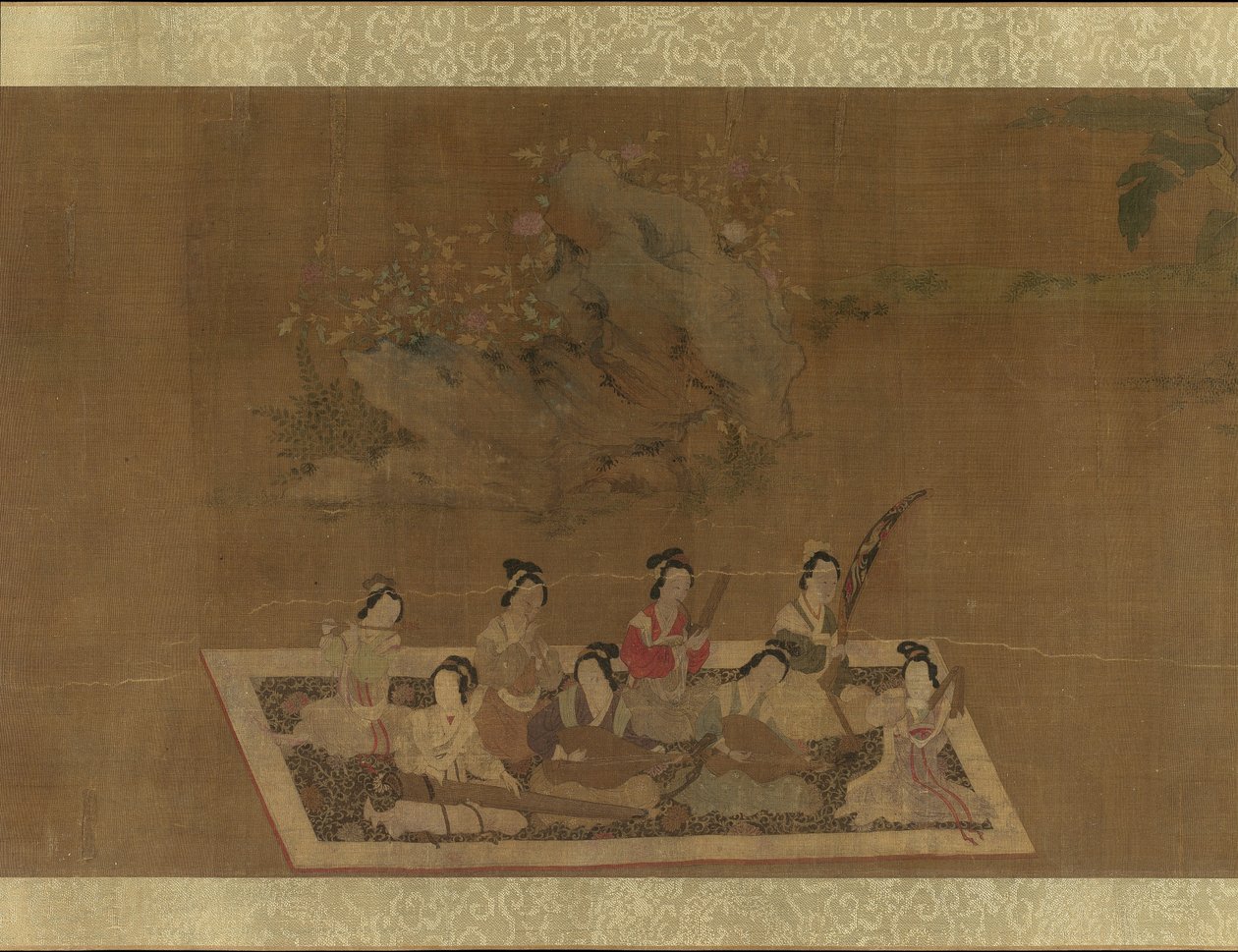 Lady Su Hui and Her Verse Puzzle by In the style of Qiu Ying