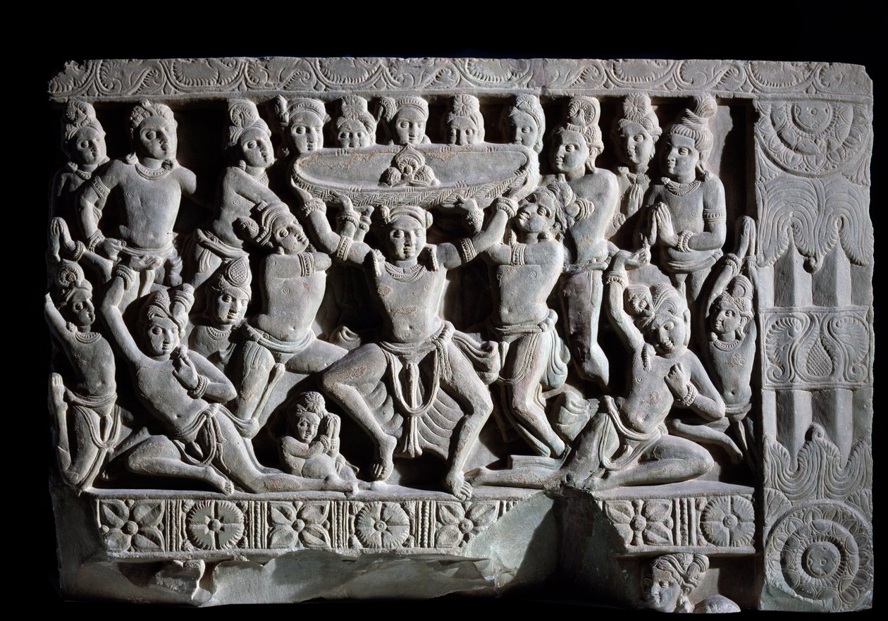 Adoration of the Turban (fragment) by Indian School