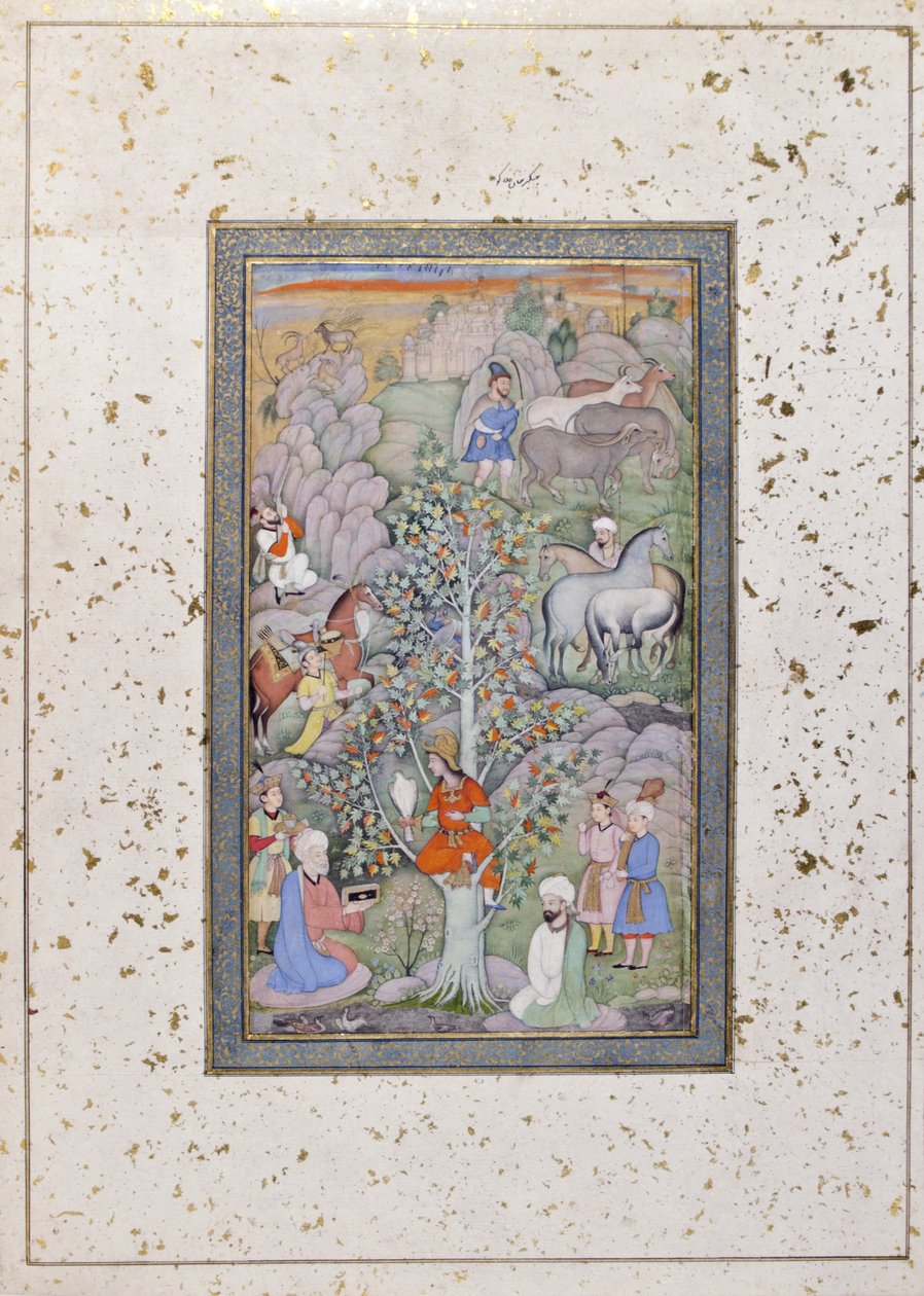 Alexander questions the philosopher, physician and the goblet by Indian School