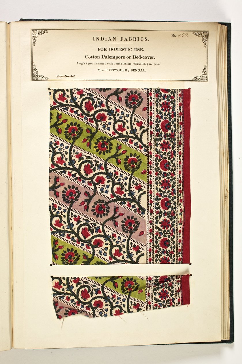 Cotton Palempore or Bed Cover, Fatehgarh, Uttar Pradesh, India, For Domestic Use, No. 152 from 
