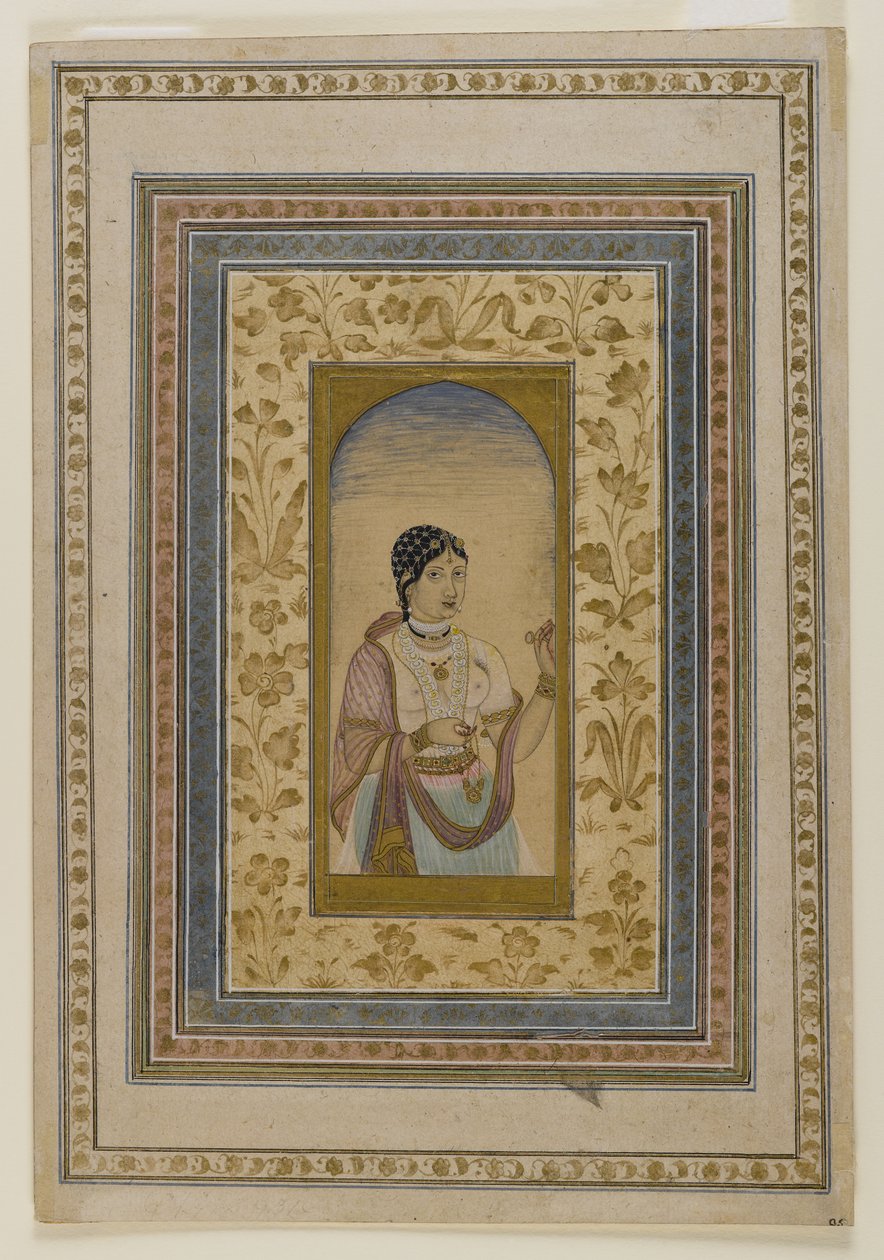 Courtesan in a Window, 18th Century by Indian School