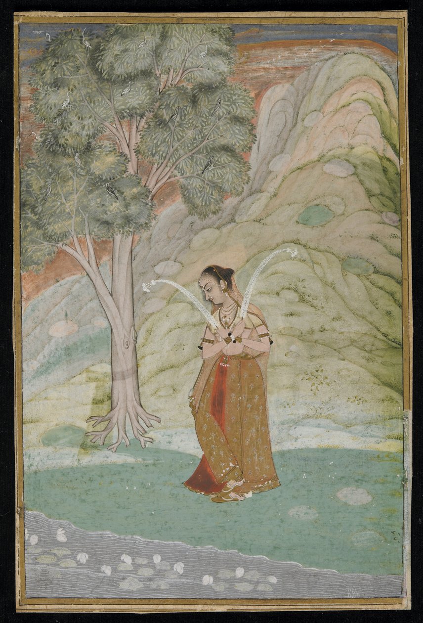 Gauri Ragini, Manuscript folio, late 18th century by Indian School