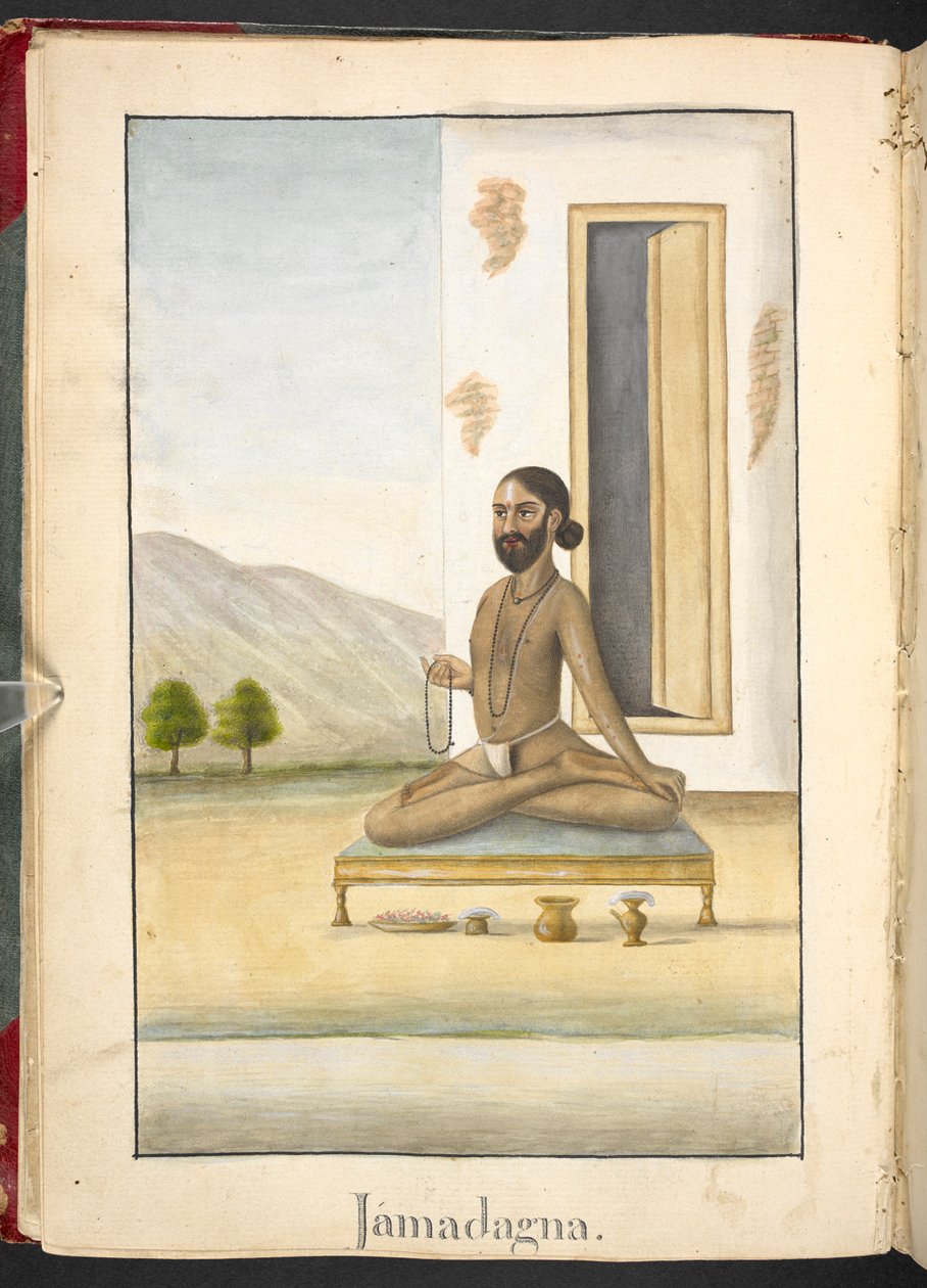 Jamadagni, father of Parasurama by Indian School