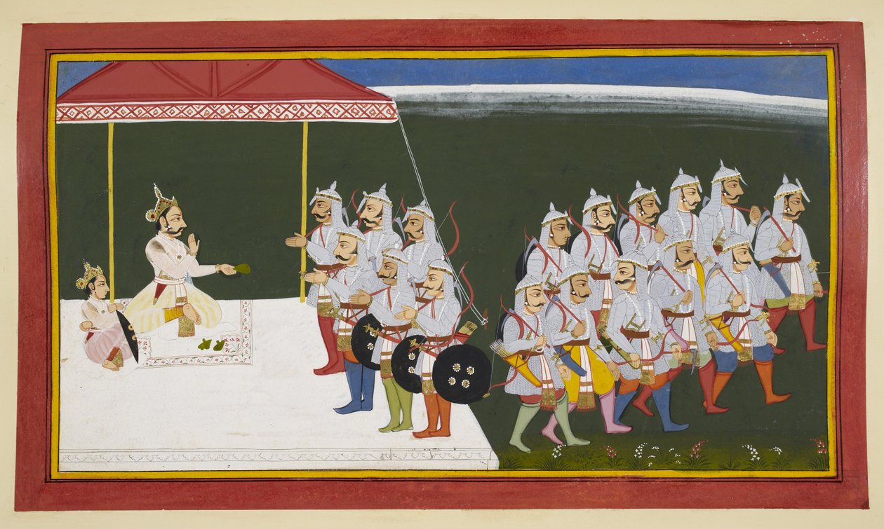 King Sagara Orders His Sons to Find the Sacrificial Horse by Indian School