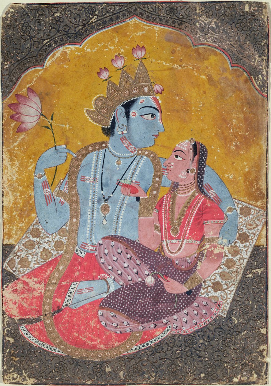 Krishna and Radha by Indian School