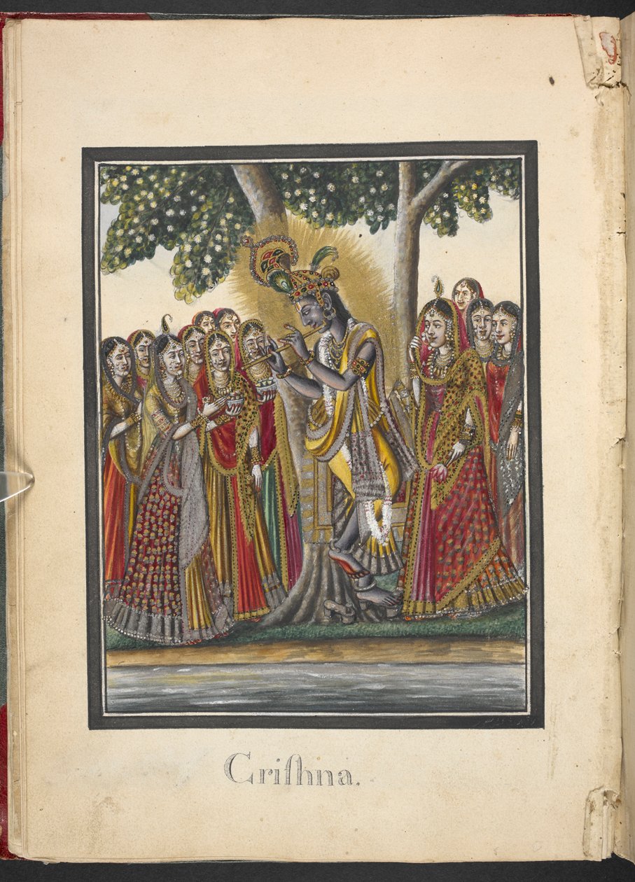 Krishna, eighth incarnation of Vishnu by Indian School