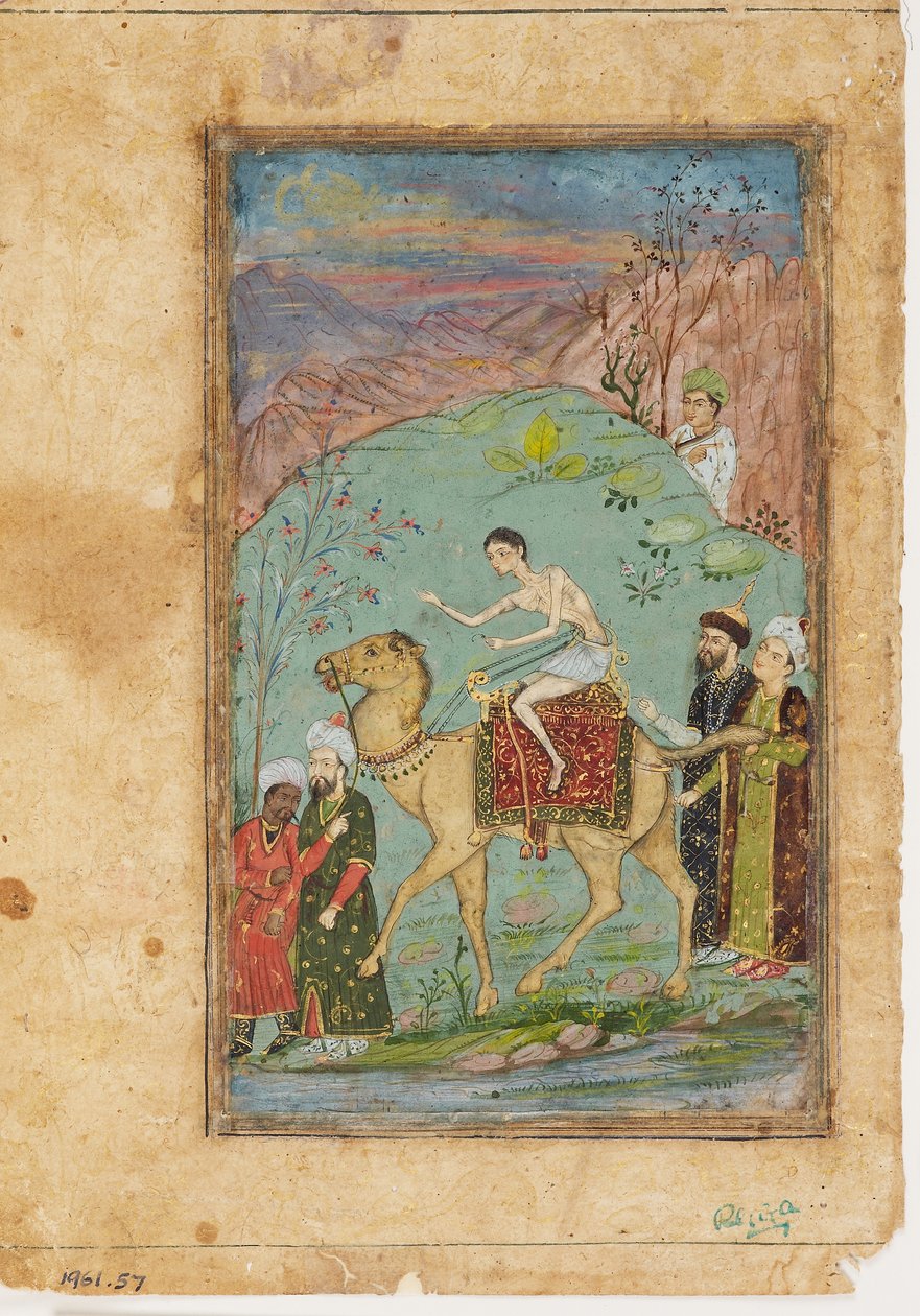 Majnun on a Camel by Indian School