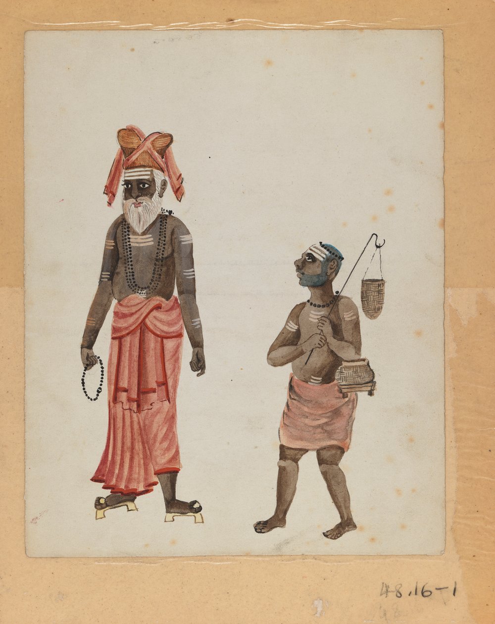 One of a set of nine images showing Indians in different professions by Indian School