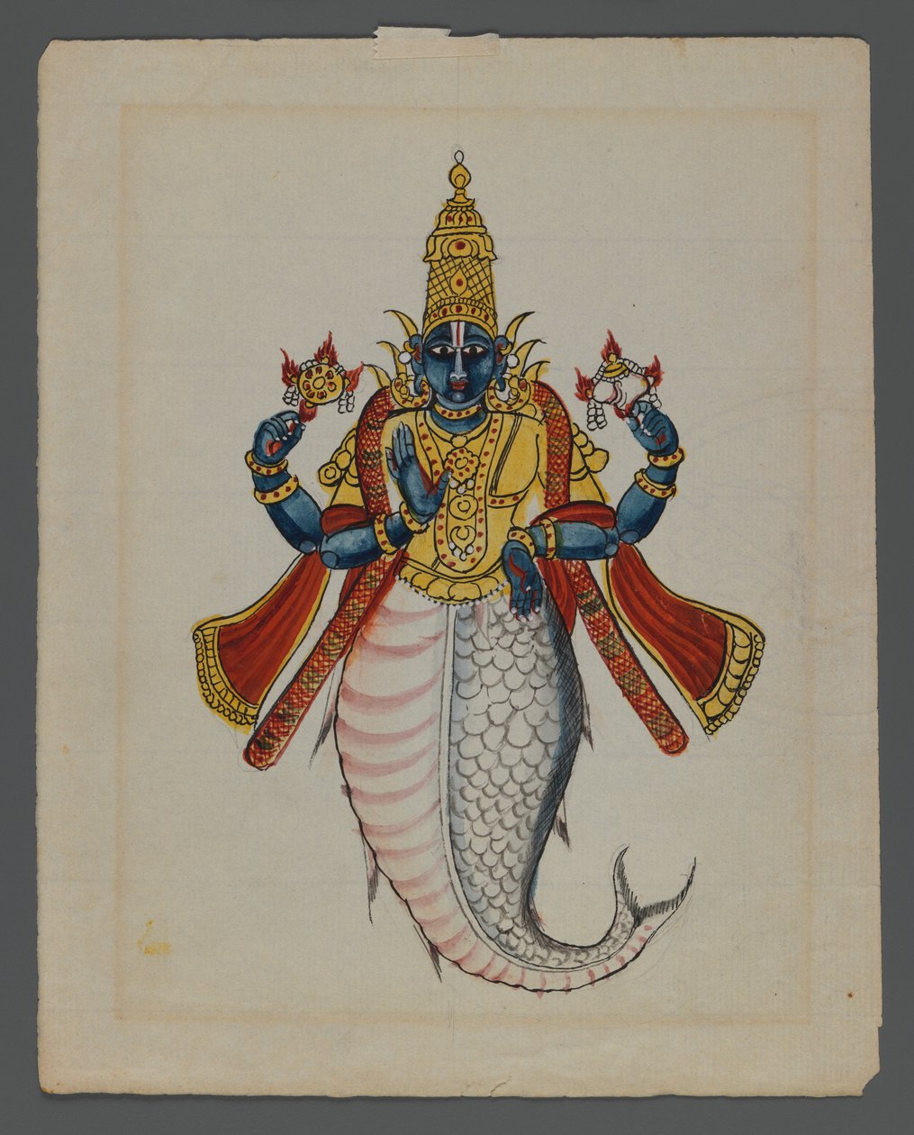 One of a set of nine images showing Indians in different professions by Indian School