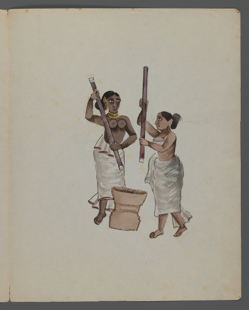 One of a set of nine images showing Indians in different professions by Indian School