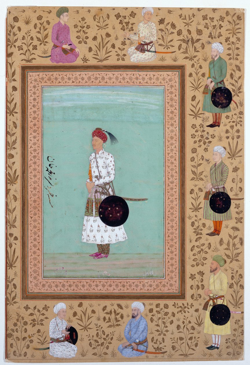 Portrait of the Courtier Khosrow, Son of Nasr Muhammad Khan, c.1650-60 by Indian School