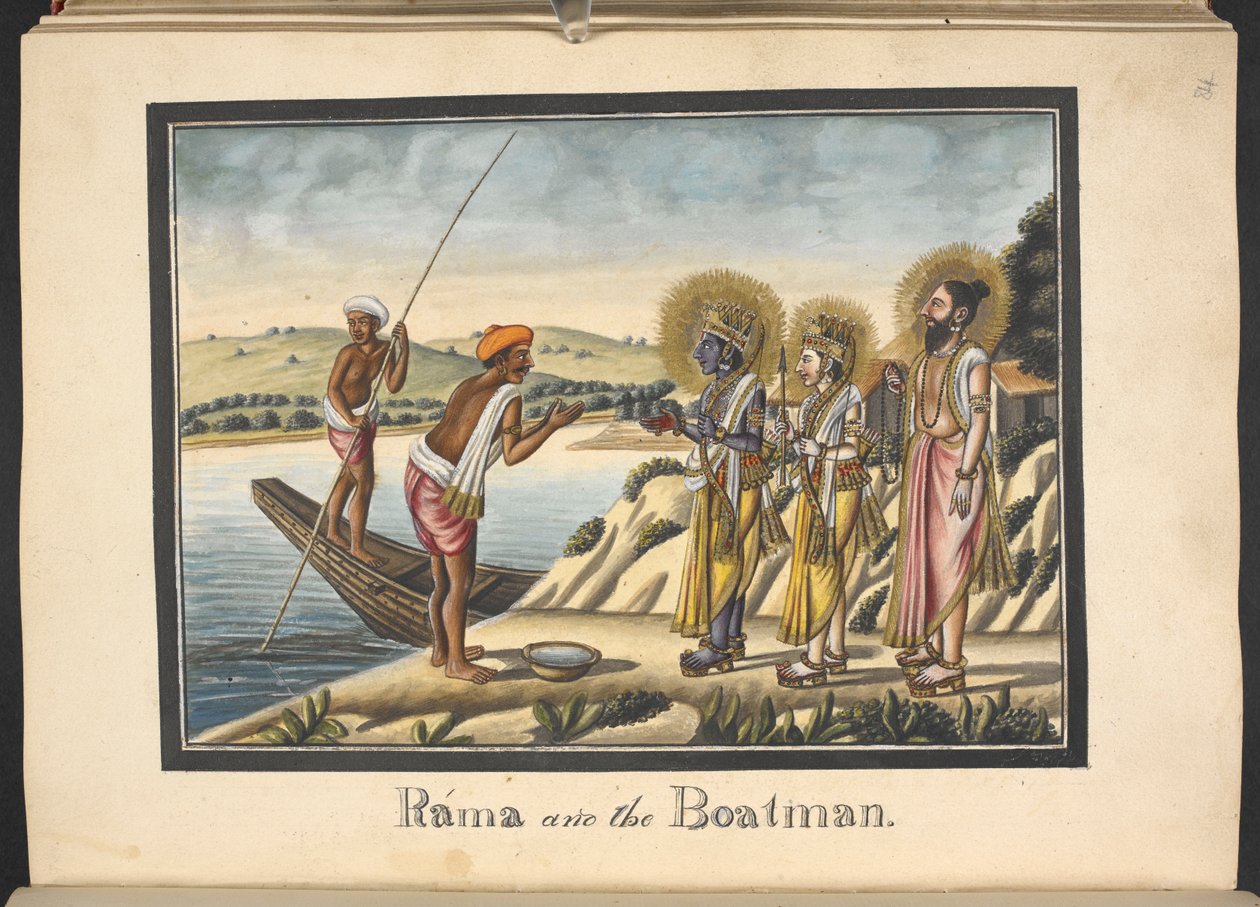 Rama and the Ferryman by Indian School