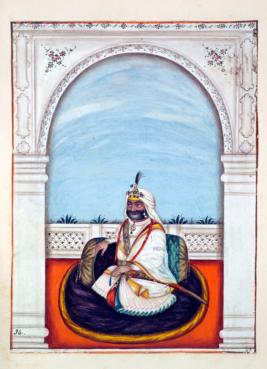 Sirdar Lehna Singh (Majithia), from The Kingdom of the Punjab, its Rulers and Chiefs, volume II by Indian School