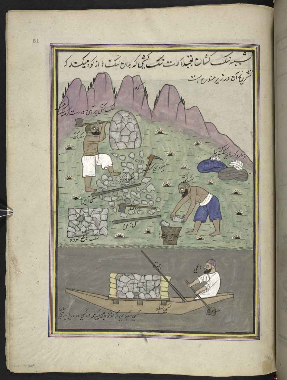 Stone-breakers by Indian School
