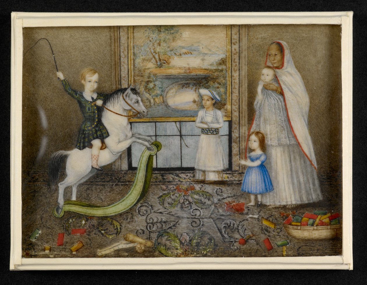 The Children of Sir John and Lady Login with their Ayah and Indian playmate, c.1846 by Indian School