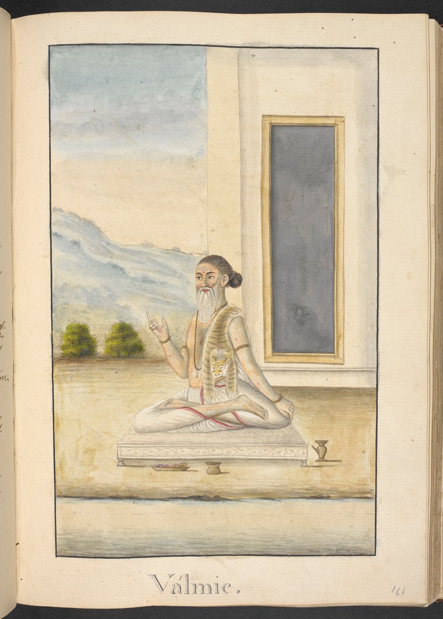 The sage, Valmiki, author of the 