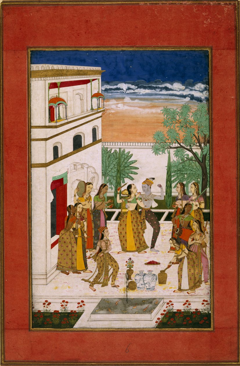 Vasanta Ragini, Radha & Krishna Dancing, c.1760