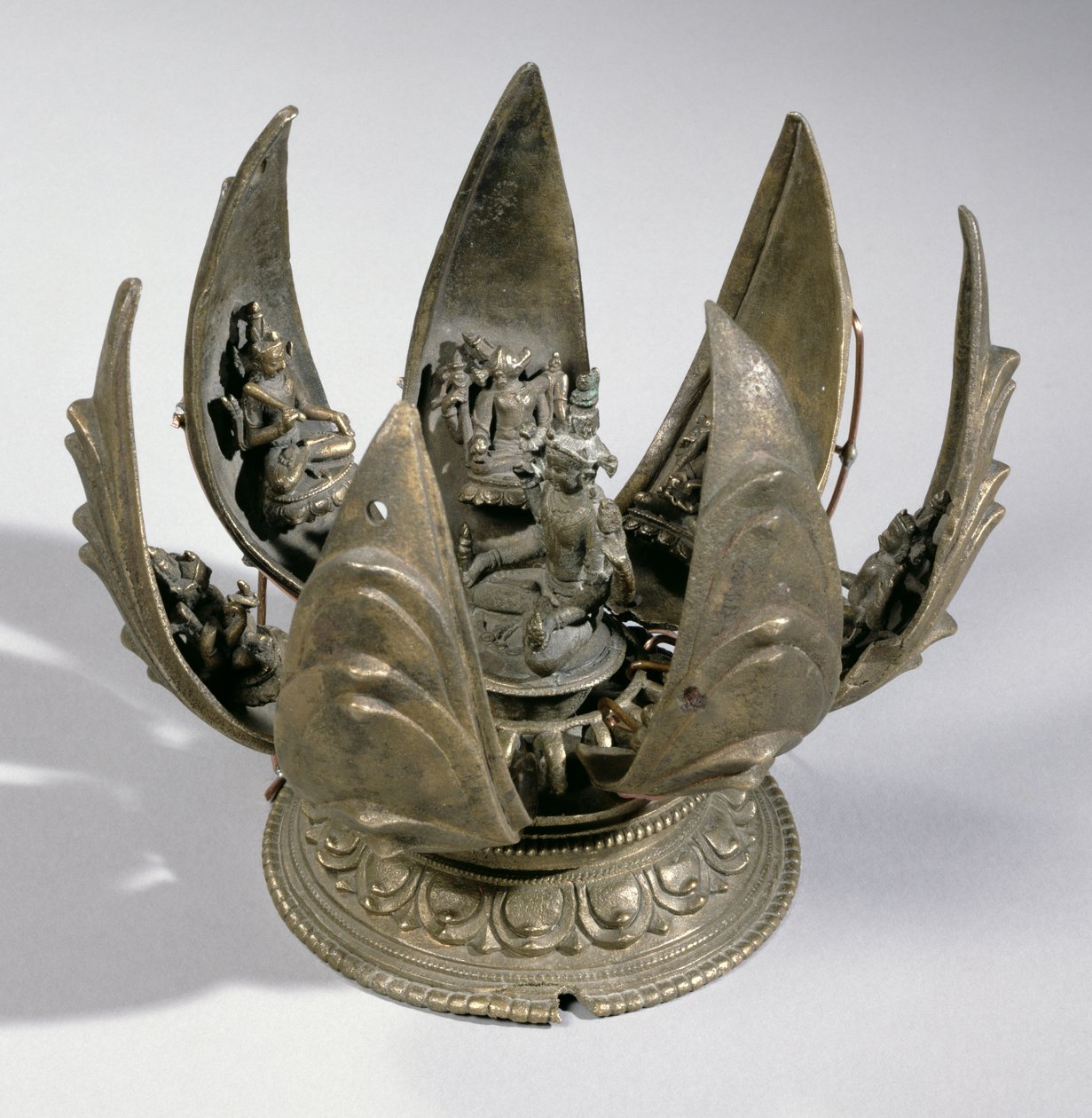Vishnu with the Lotus Surrounded by His Incarnations on the Hinged Petals, Eastern India, c.1200 by Indian School