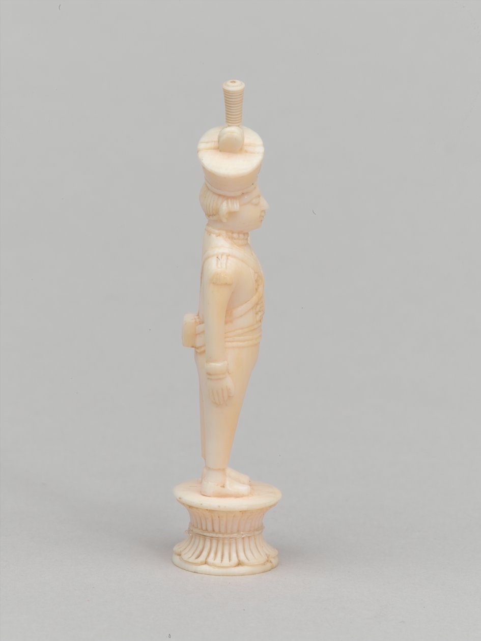White Pawn, Chess Piece, India, 1820 circa by Indian School