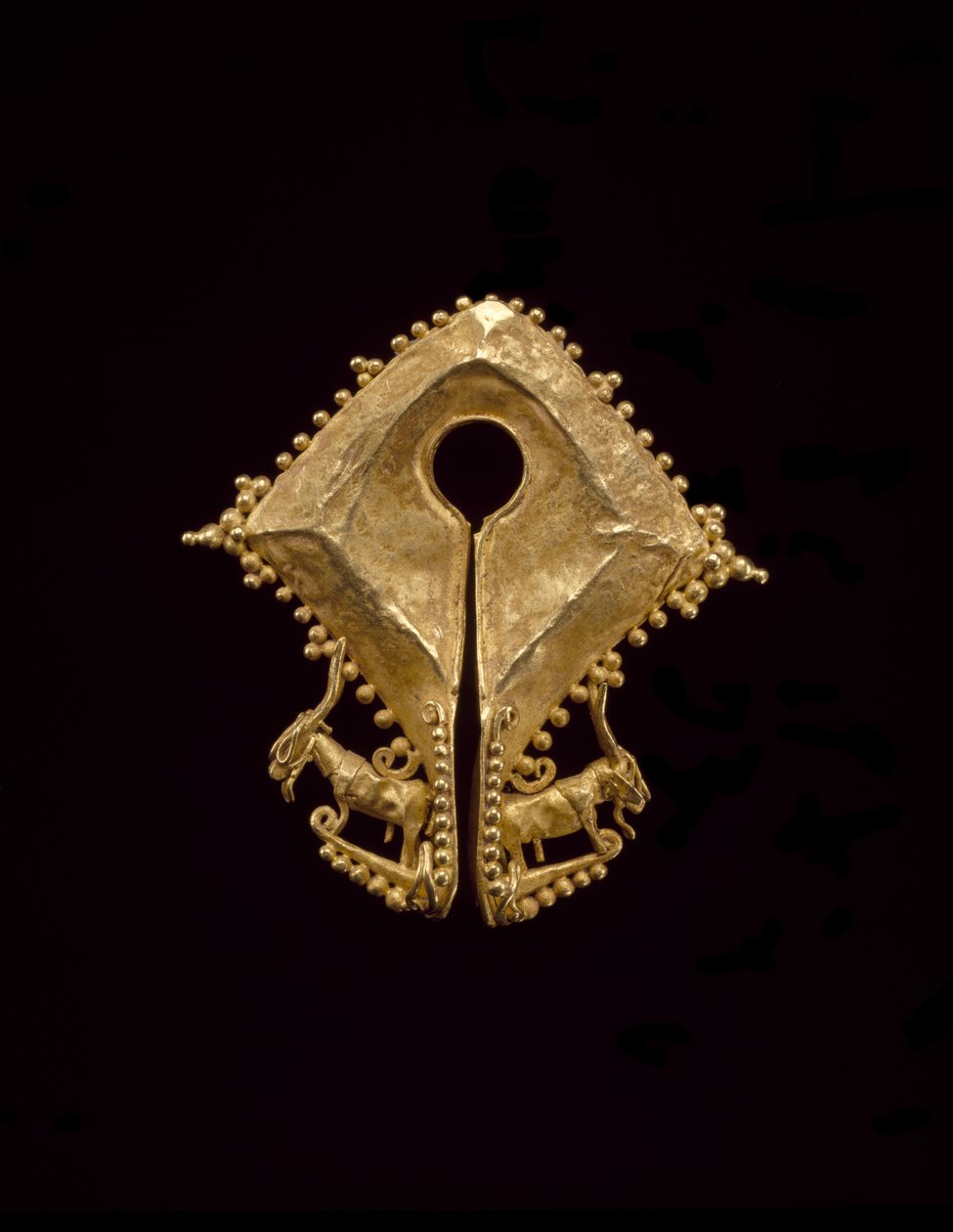 Pendant with Two Billy Goats by Indonesian School