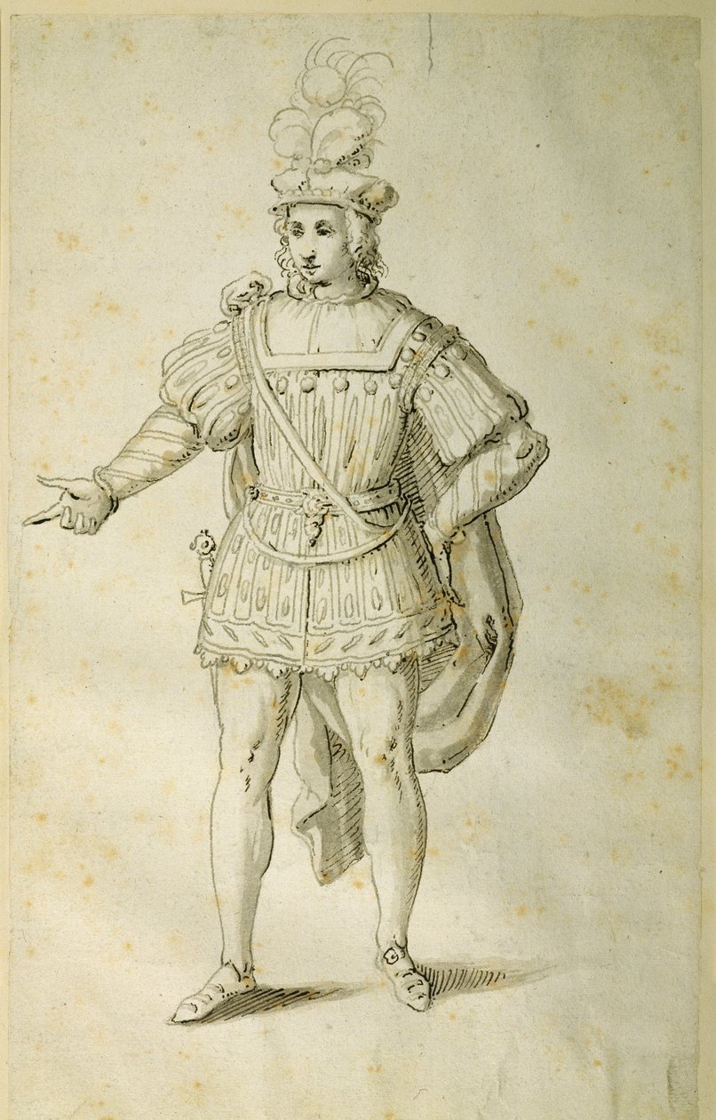 Youth in ancient British costume by Inigo Jones