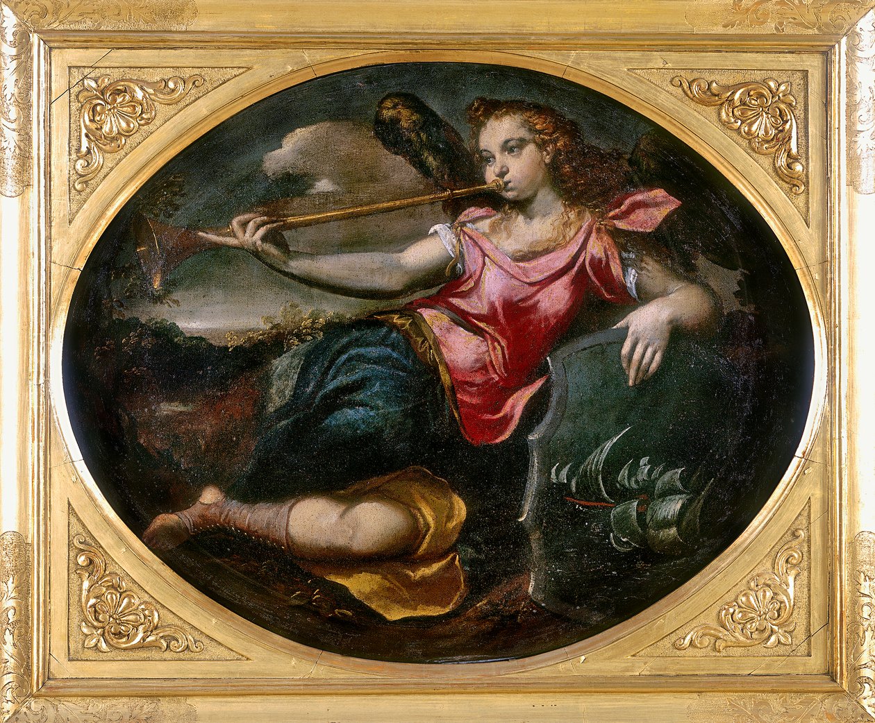 Fame, conserved at the Galleria Estense in Modena by Ippolito Scarsella