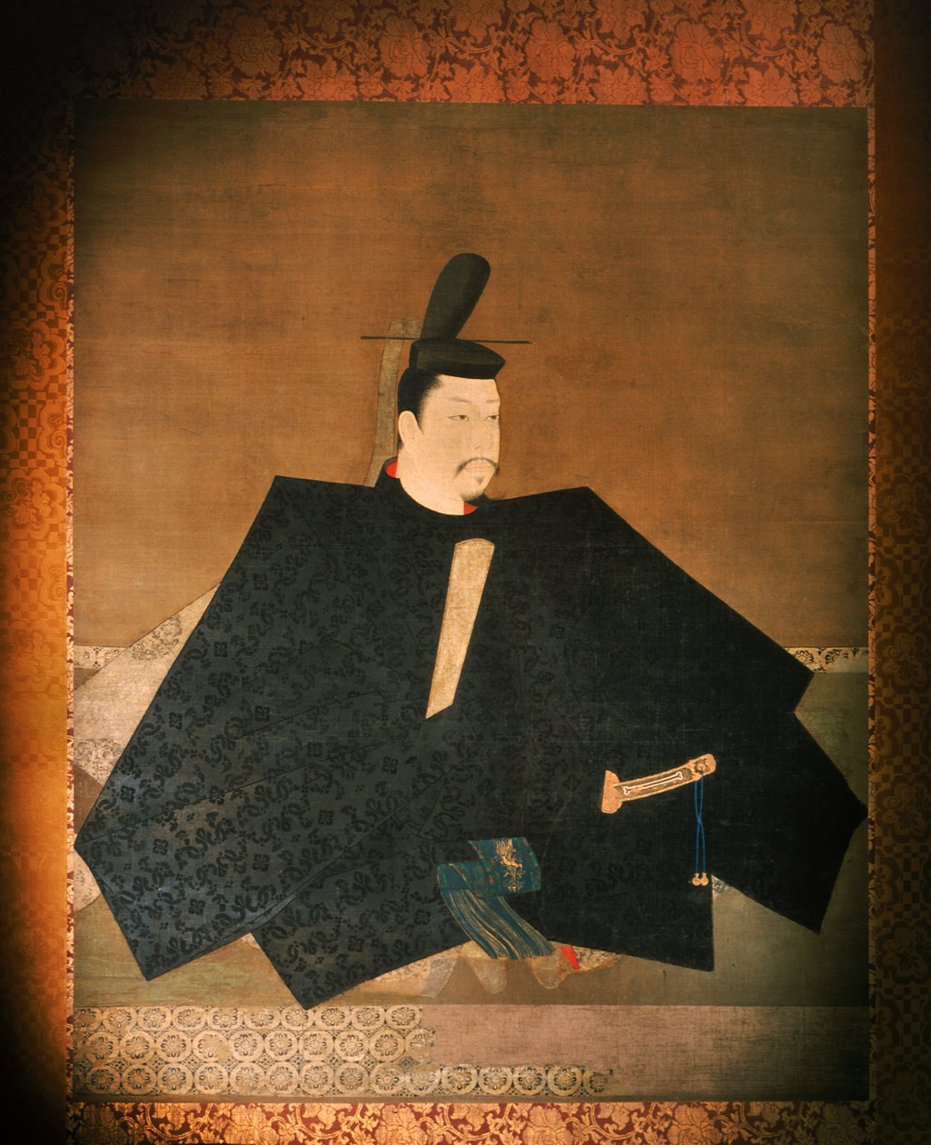 A portrait of Shogun Minamoto Yoritomo in a Buddhist Temple., 2005 (photo) by Ira Block