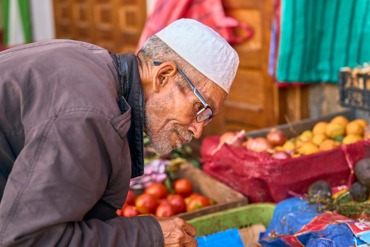 A street scene at the medina in Rabat, Morocco (photo) by Ira Block