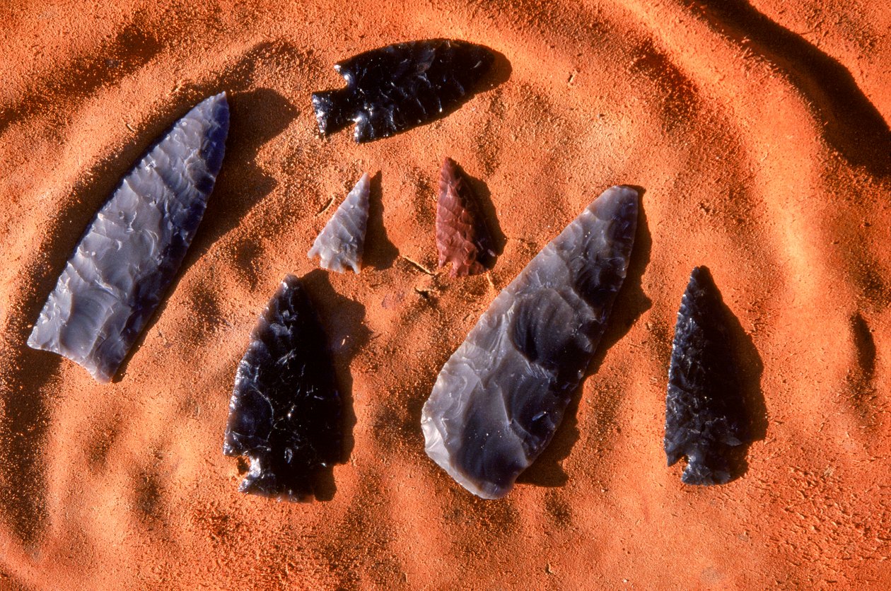 Anasazi Arrowheads, New Mexico by Ira Block