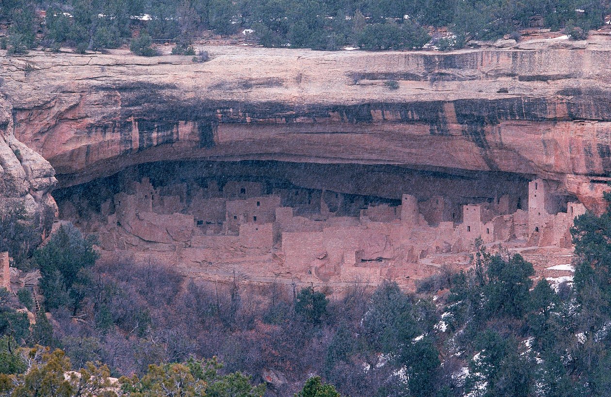 Cliff Palace in Mesa Verde National Park Located in the Southwestern Corner of the United States by Ira Block