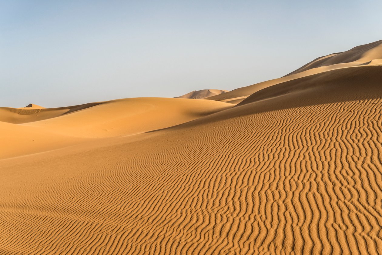 Sand dunes in the Erg Chebbi in southeastern Morocco, 2014 by Ira Block