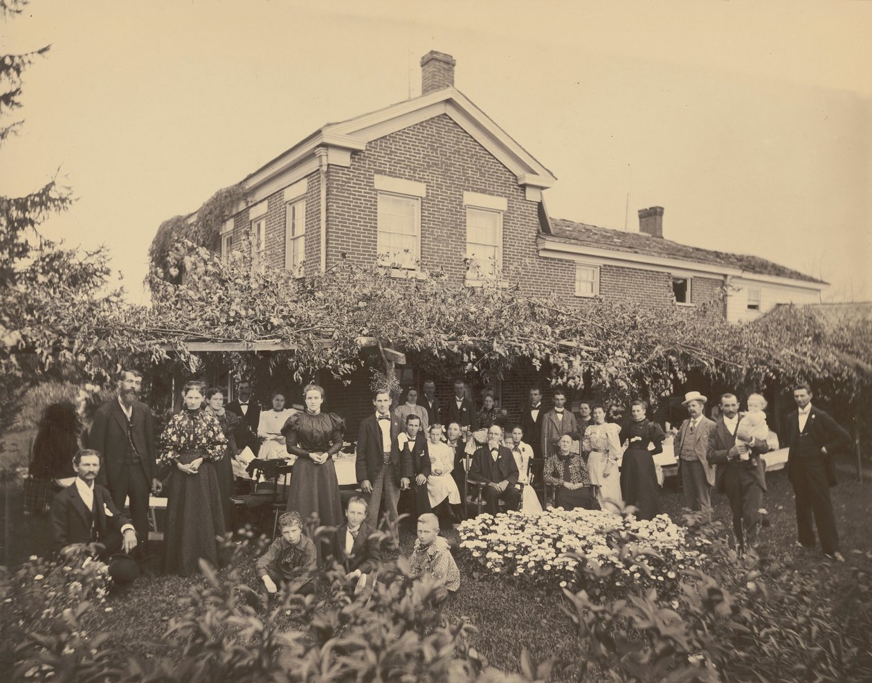 Portrait of a Family, near Meadville, Pennsylvania, 1885-1889 by Ira E. Hall