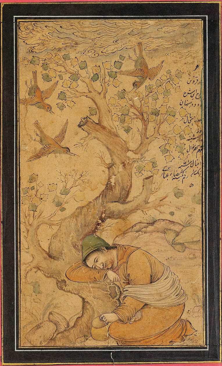 A forlorn mendicant by Iranian School