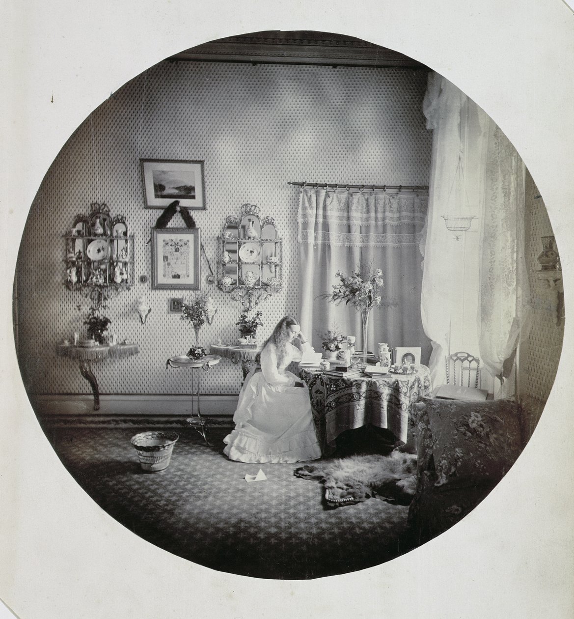 Interior of Muckross House, c.1865 by Irish Photographer