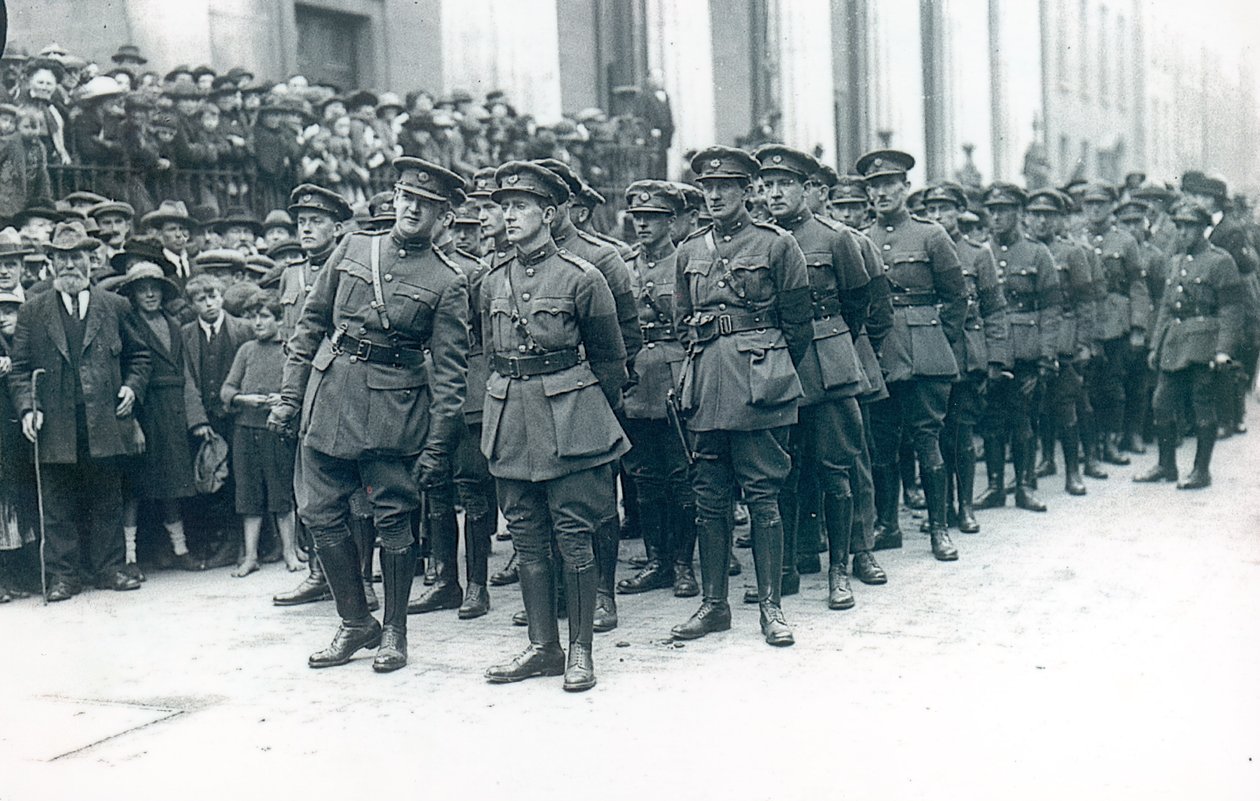 Michael Collins as Head of the Irish Free State Army at the funeral of Arthur Griffith, August 1922 by Irish Photographer