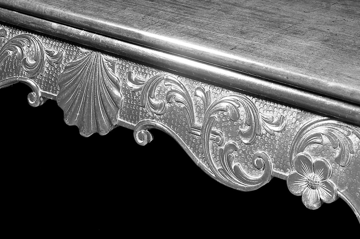 Detail of a George III card table, c.1765 by Irish School