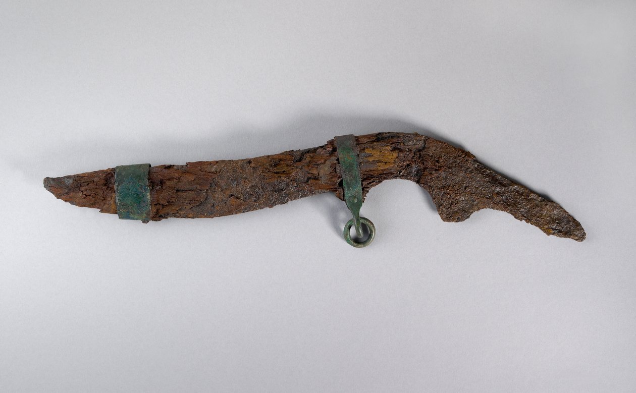 Large Knife with Remains of Sheath, Probably from Sopron, Hungary, Iron Age by Iron Age