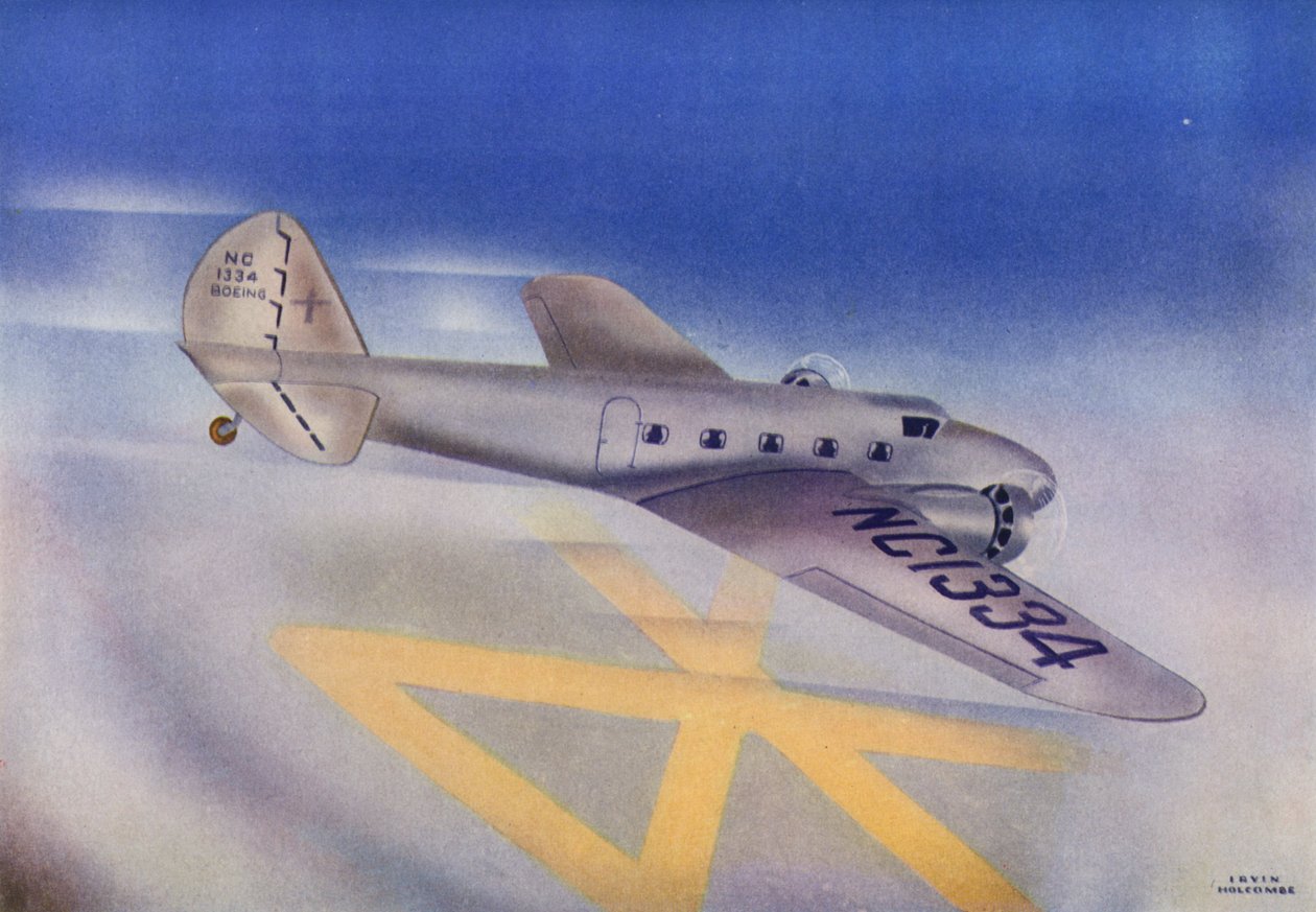 Boeing 247D by Irvin L. Holcombe