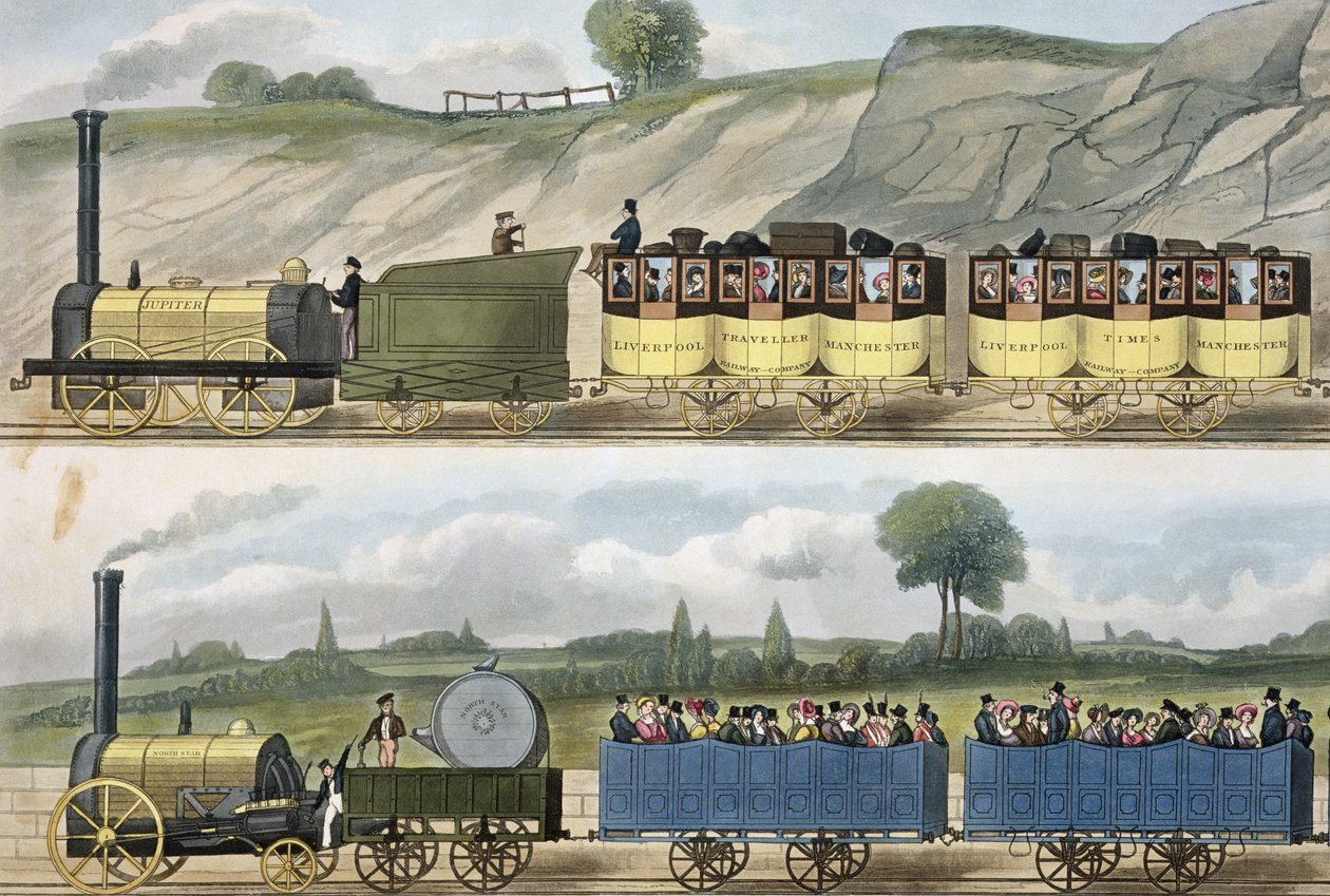 A Train of the First Class and a Train of the Second Class from 