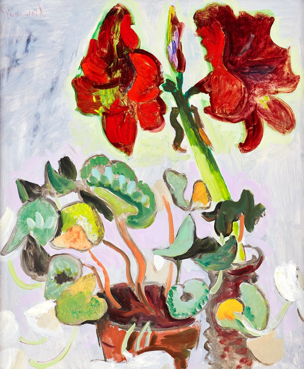 Still Life with Amaryllis by Isaac Grünewald