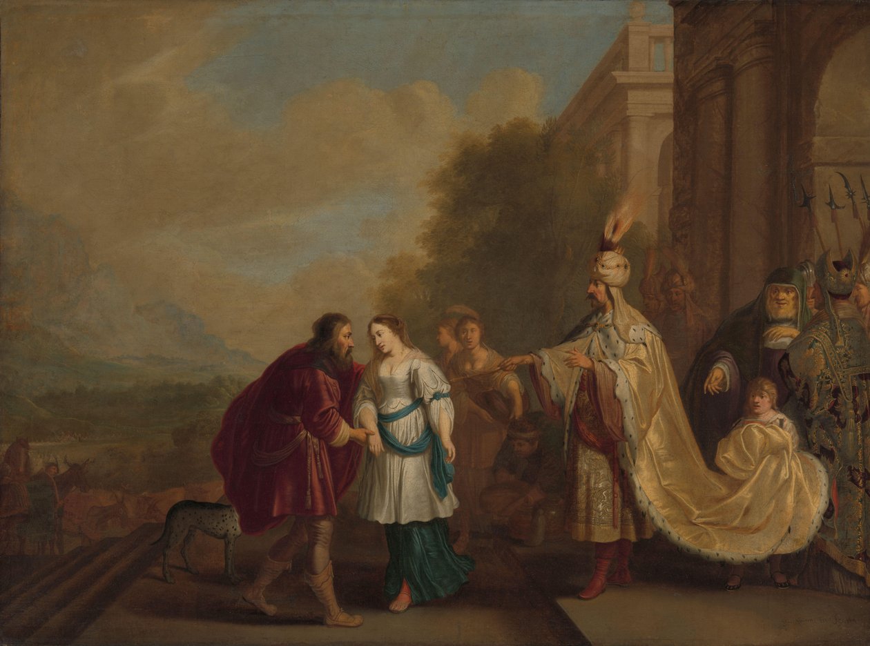 Pharaoh Gives Sarah Back to Abraham by Isaac Isaacsz