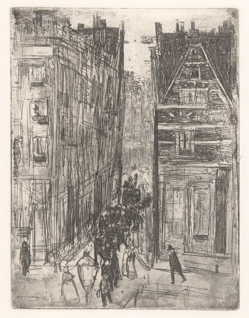 Gasthuismolensteeg in Amsterdam by Isaac Israels