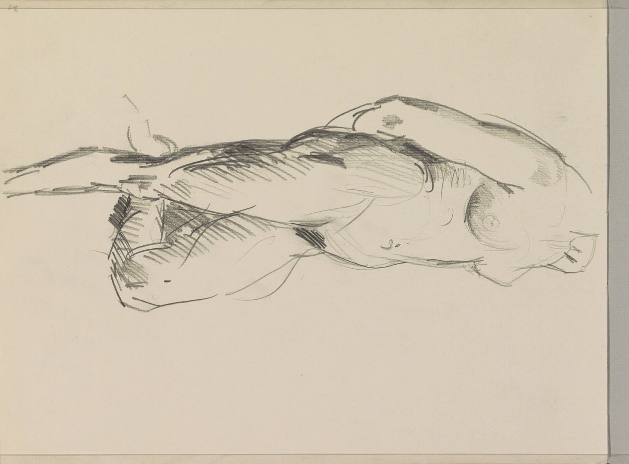 Standing Female Nude by Isaac Israels