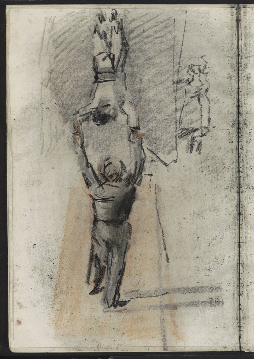 Two Acrobats, Possibly on Stage by Isaac Israels