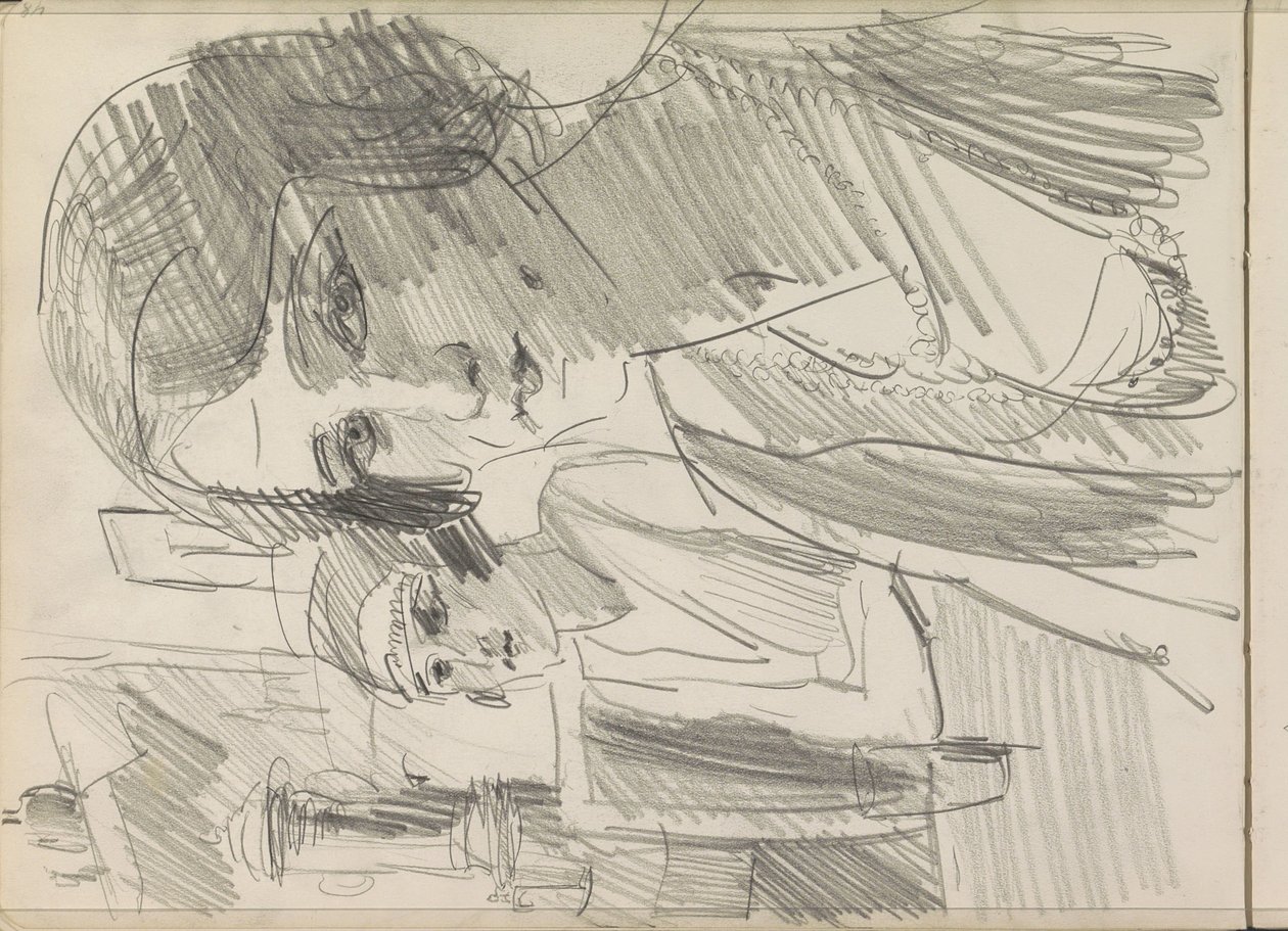 Two Women at a Table, Possibly on a Terrace by Isaac Israels