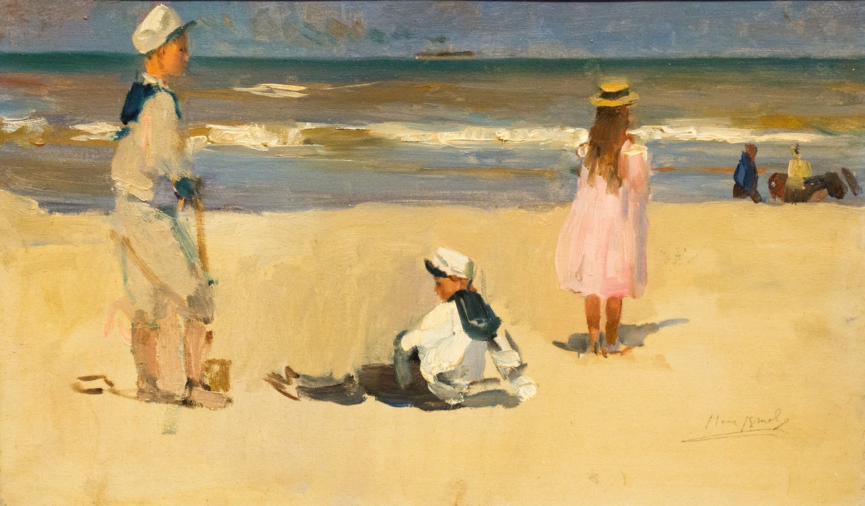 On the Beach by Isaac Israels